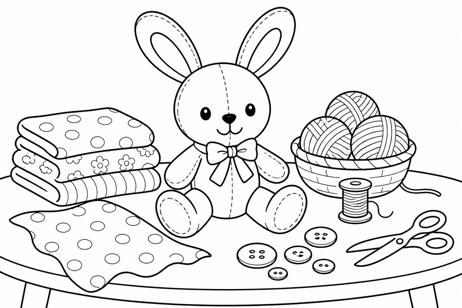 Petit lapin en tissu