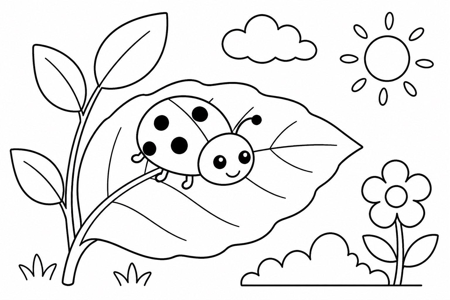 Coccinelle rampant sur une feuille