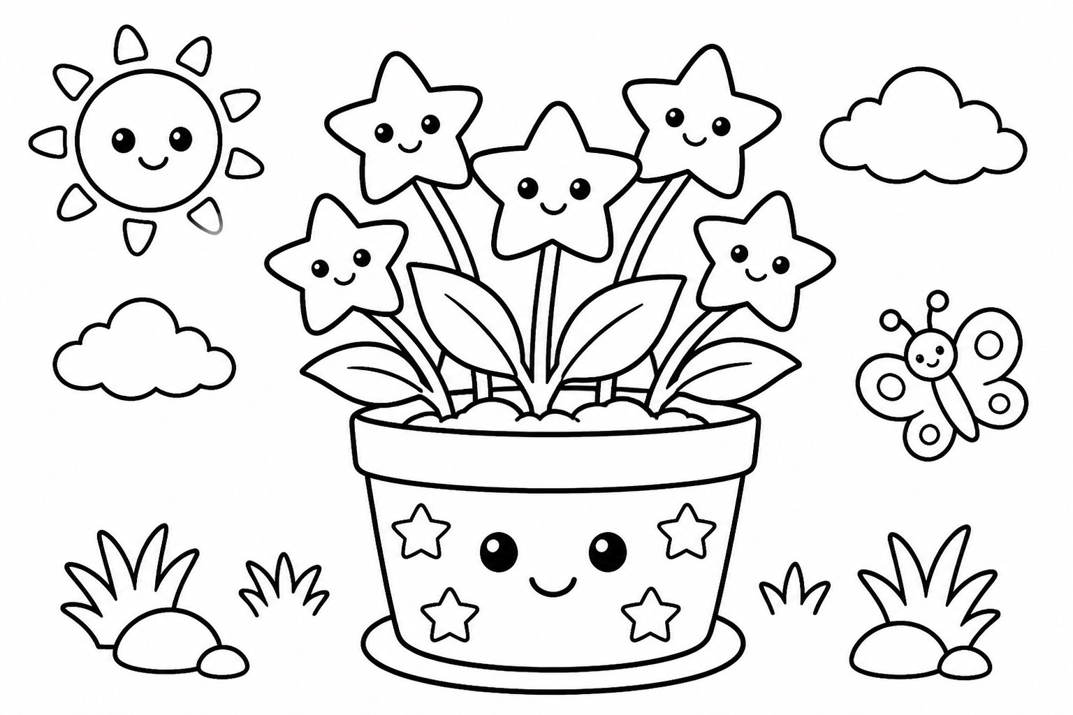 Sternenblumentopf