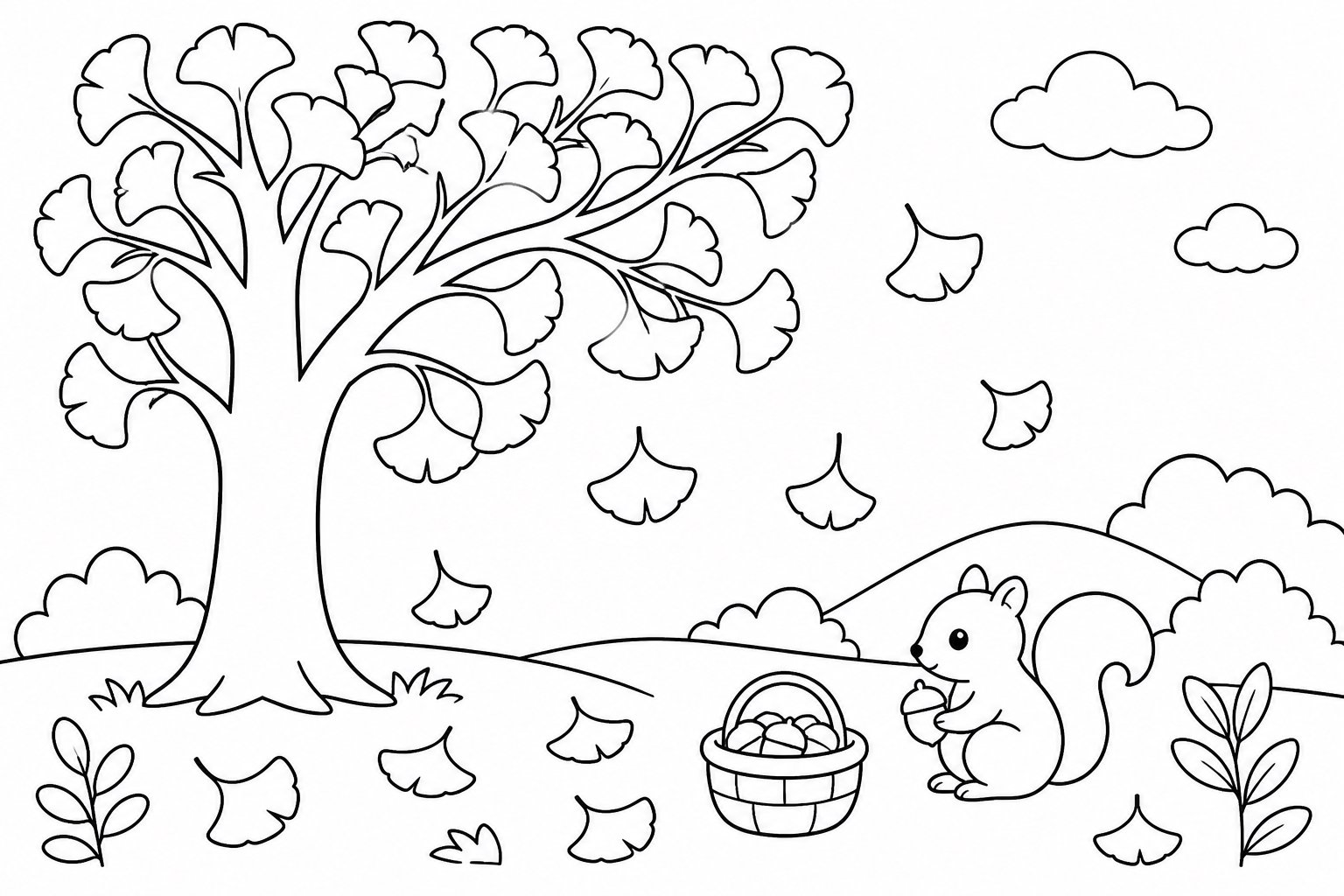 Ginkgo dorado en otoño