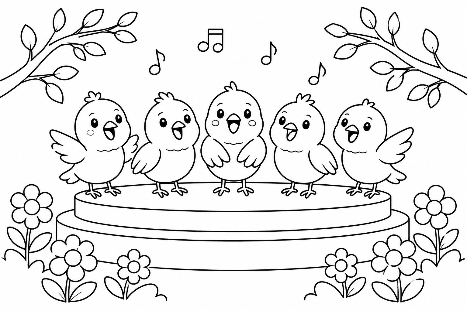 Estrade de la chorale des oiseaux