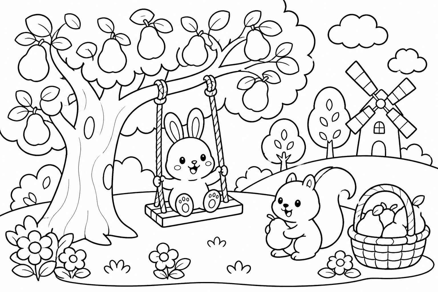 Kleine Schaukel am Birnbaum