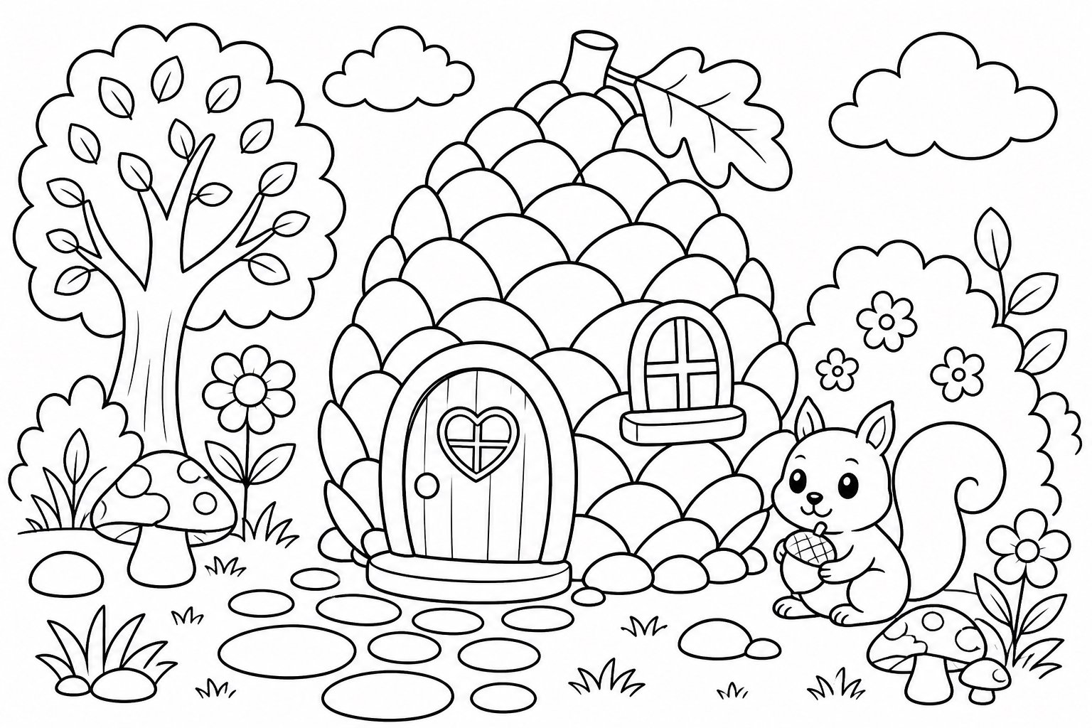 Maisonnette en pomme de pin