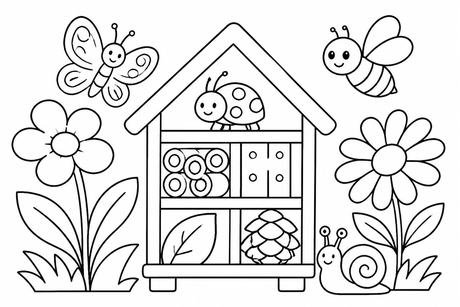 Insektenhaus im Garten