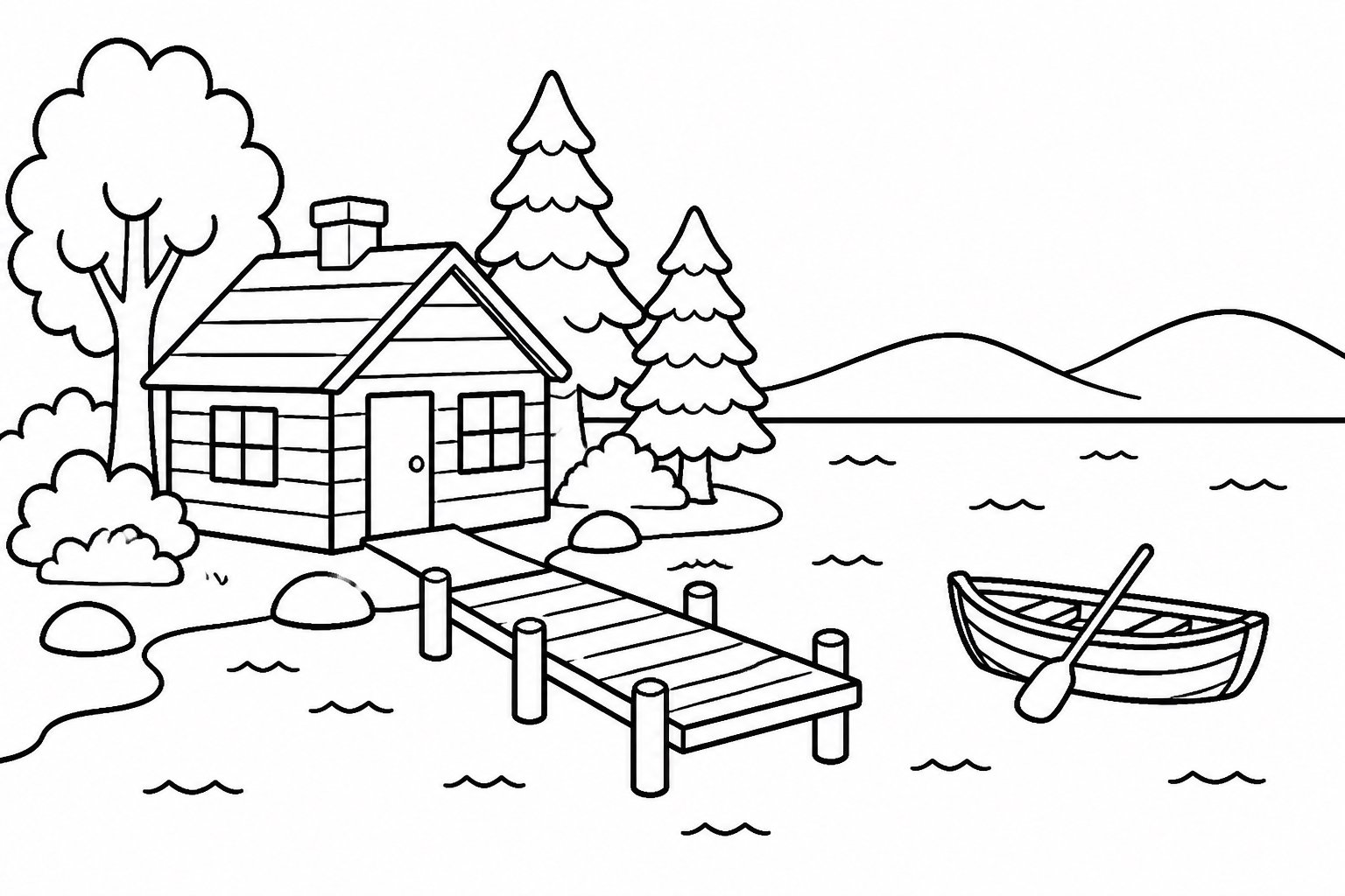 Holzhütte am See