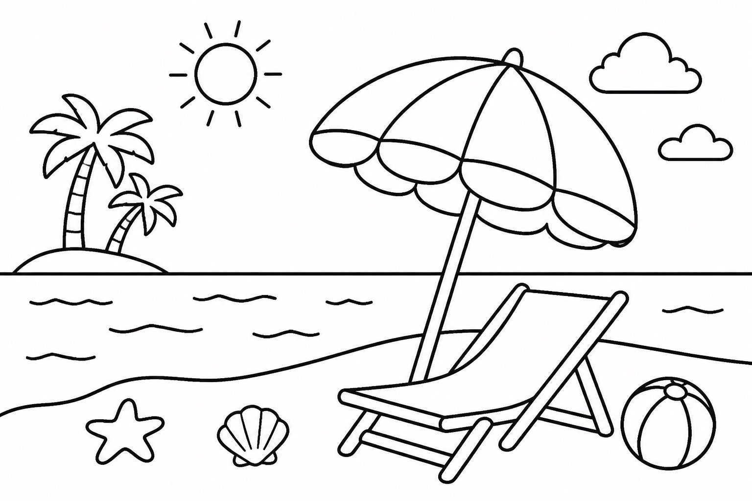 Sombrilla en la playa