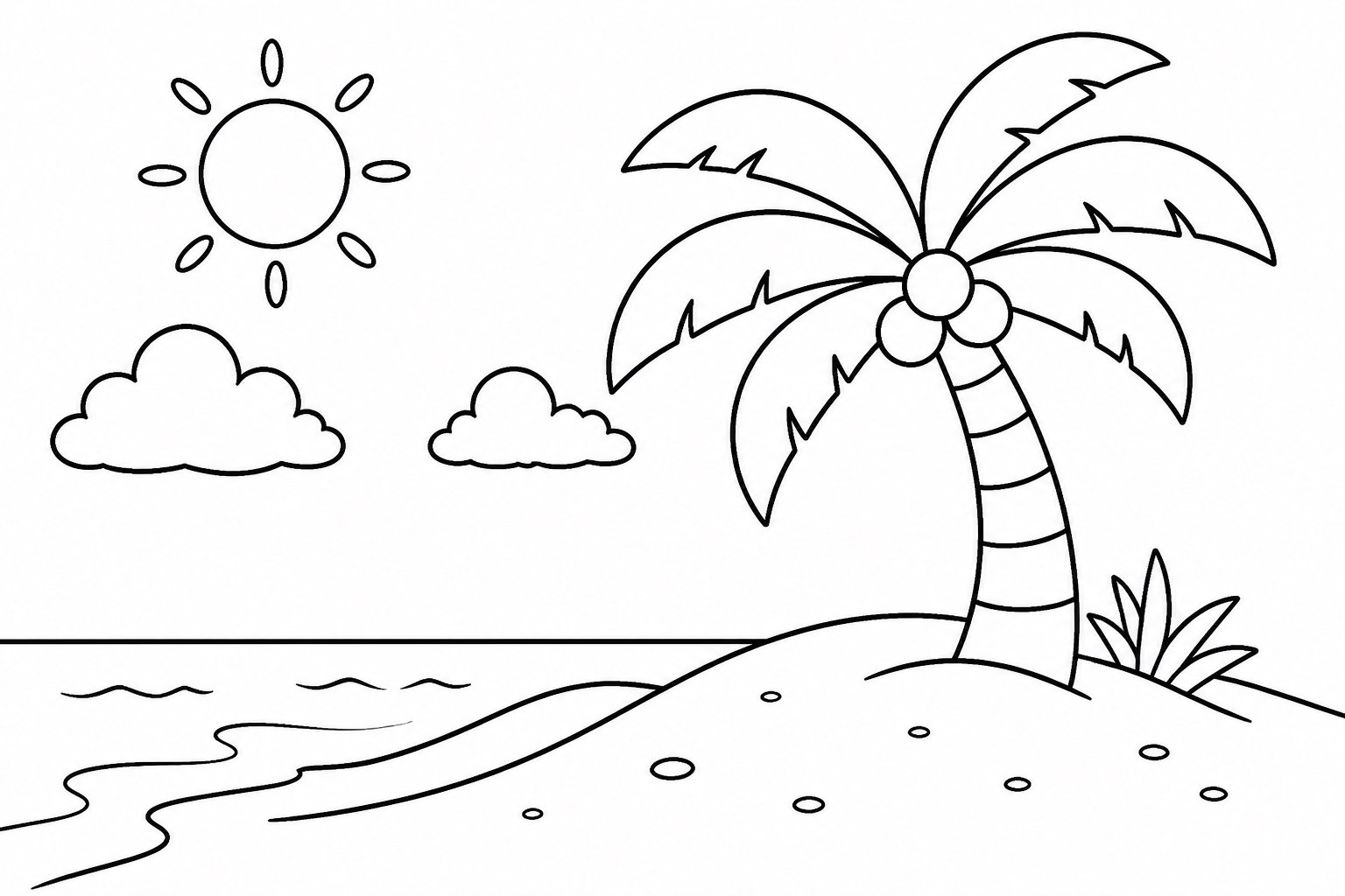 Palmier près des dunes