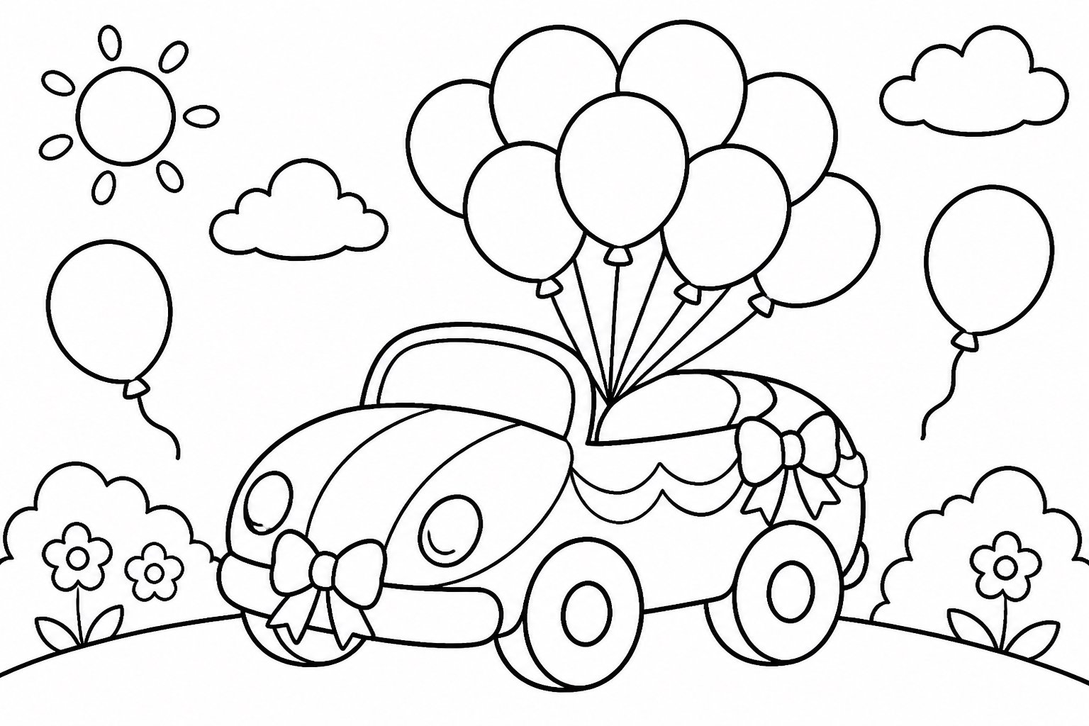 Cochecito de globos