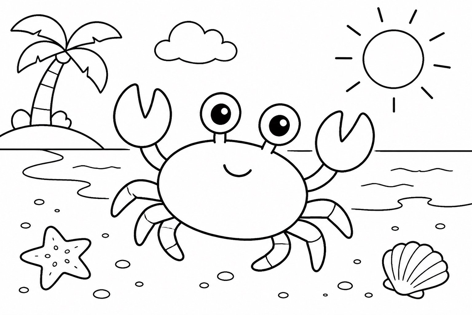 Petit crabe se promenant sur la plage