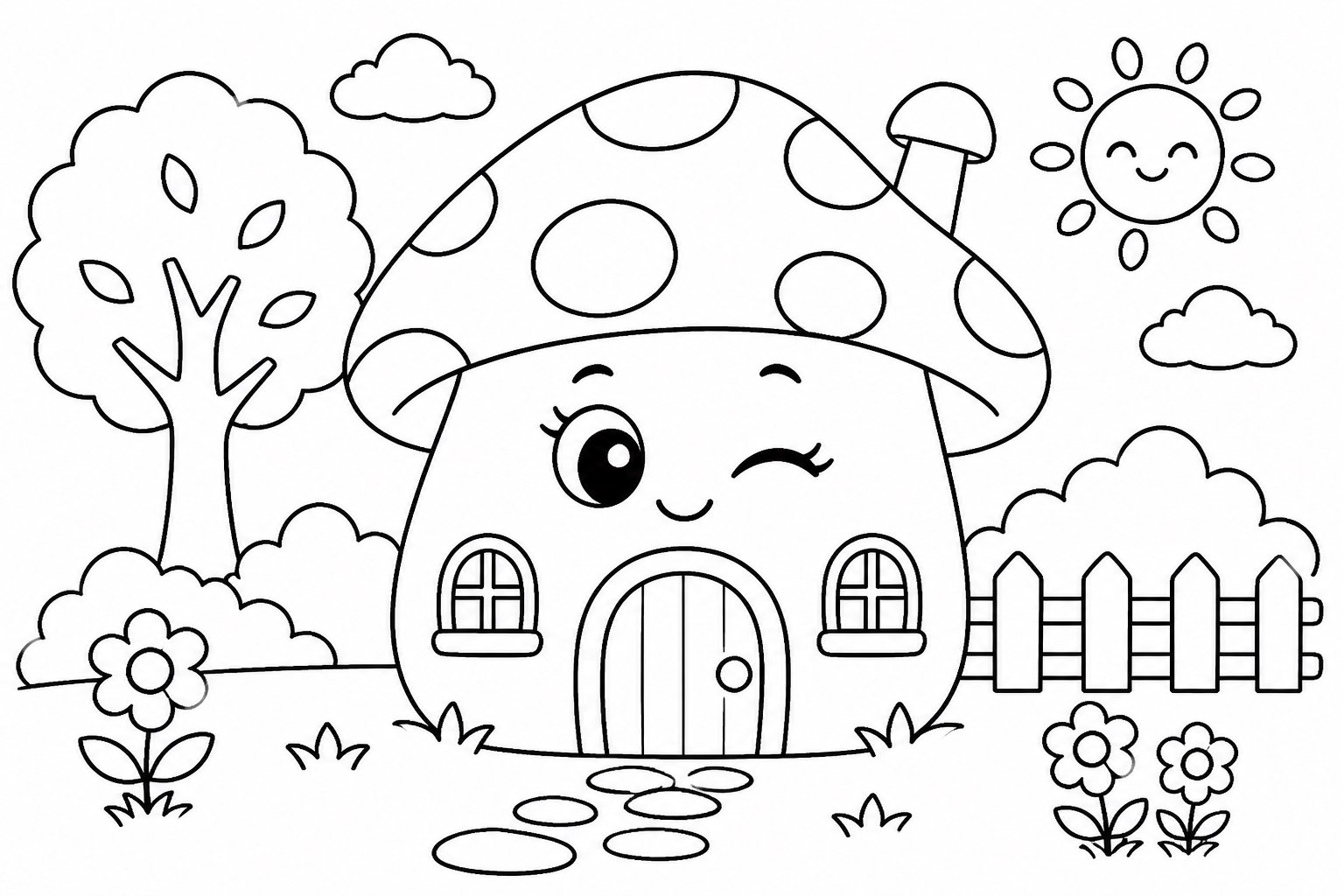 会眨眼的蘑菇小屋