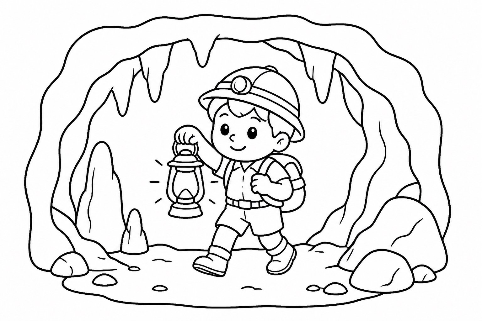 Lanterna para explorar cavernas