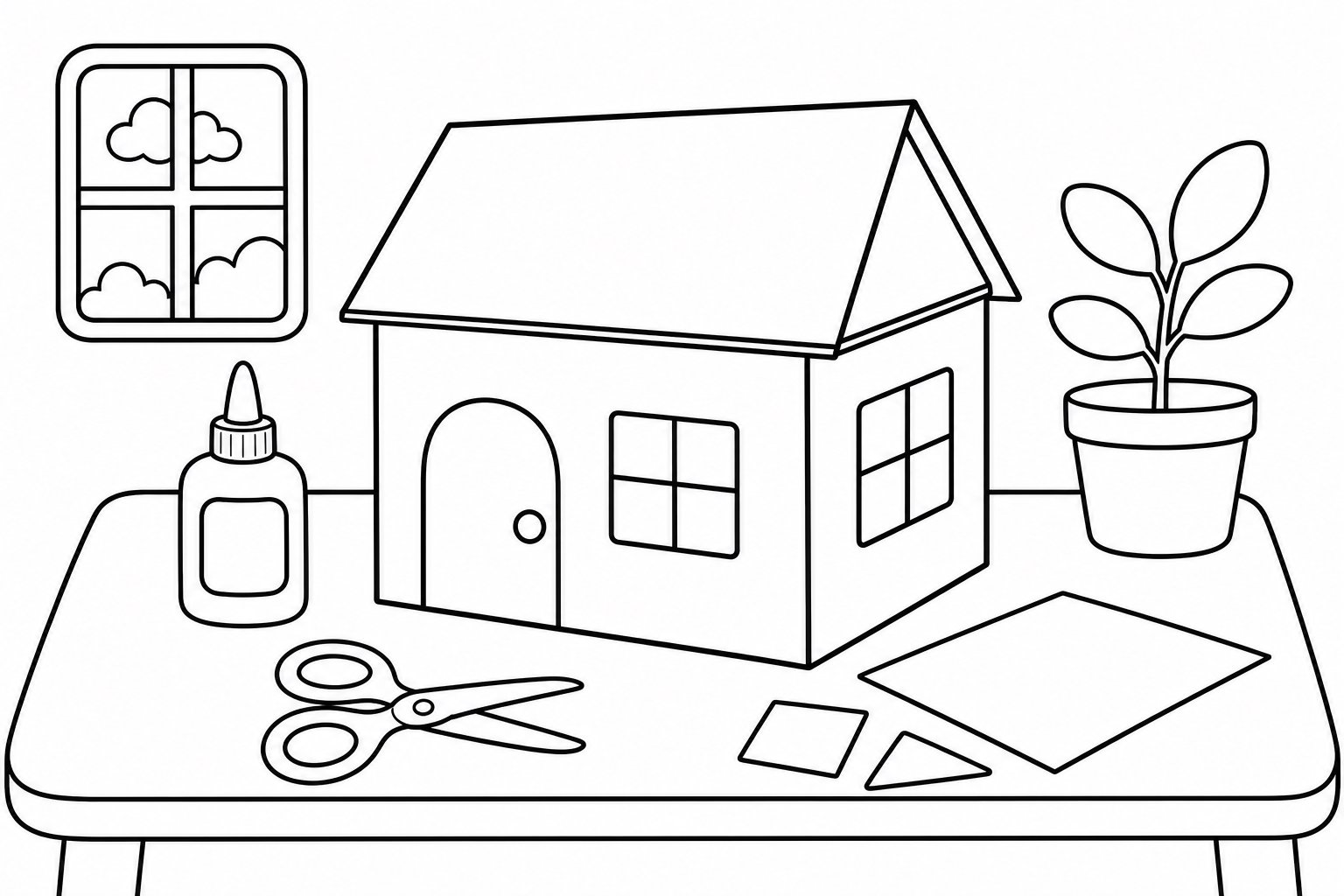 Petite maison en carton