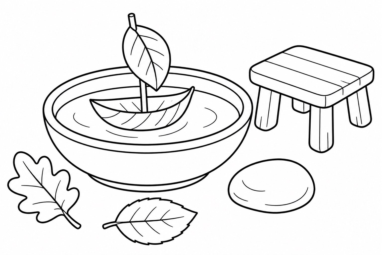 Petit bateau en feuille