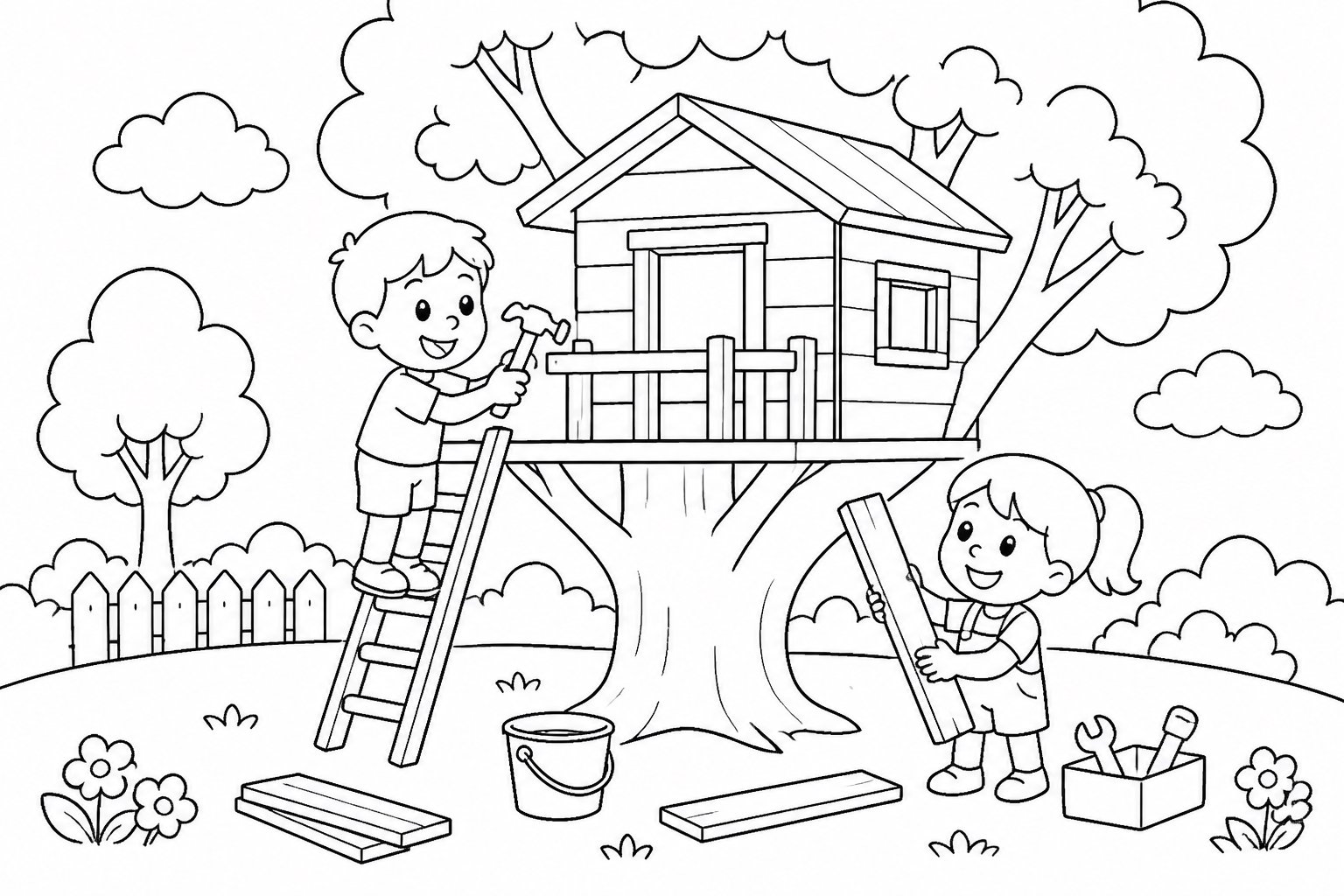 Construyendo una casa del árbol